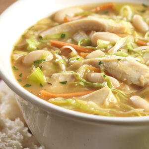 Angel Hair Cloeslaw  White Bean Soup10016