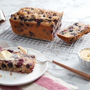 Berry-Coconut-Bread-with-Whipped-Honey-Butter