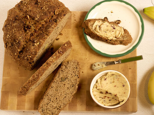 Banana Walnut Soda Bread