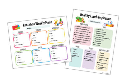 Kids Lunchbox Weekly Meal Planner