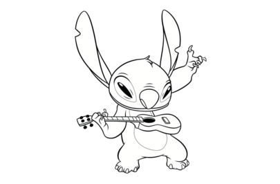 Dole-Stitch Coloring Pages