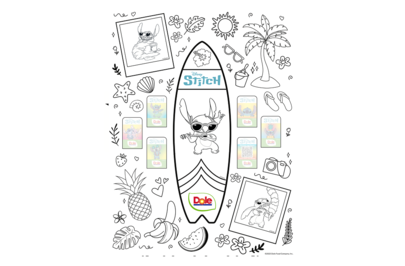 Disney Stitch stickers from Dole